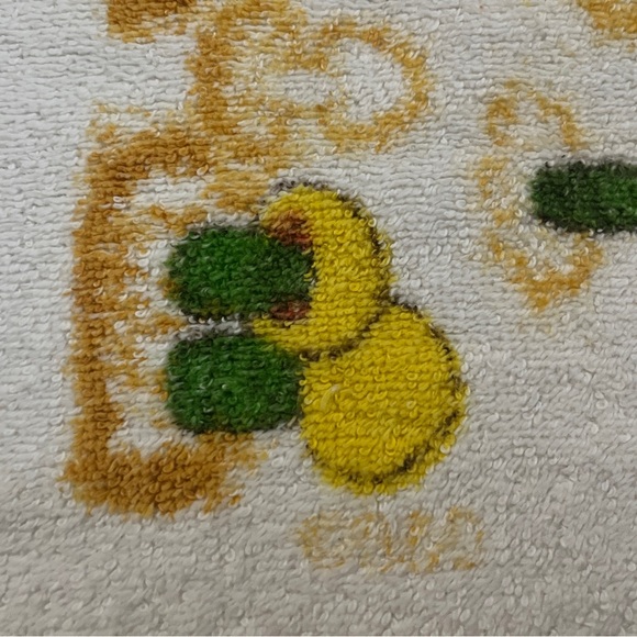 Vintage 1970s Mushroom Retro Groovy Cannon Hand Towel Flower Power Colorful - Picture 5 of 7